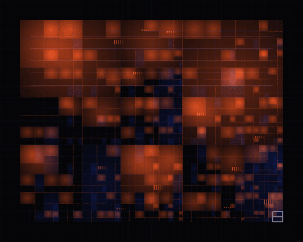 Recursive geometric subdivision using golden ratio proportions